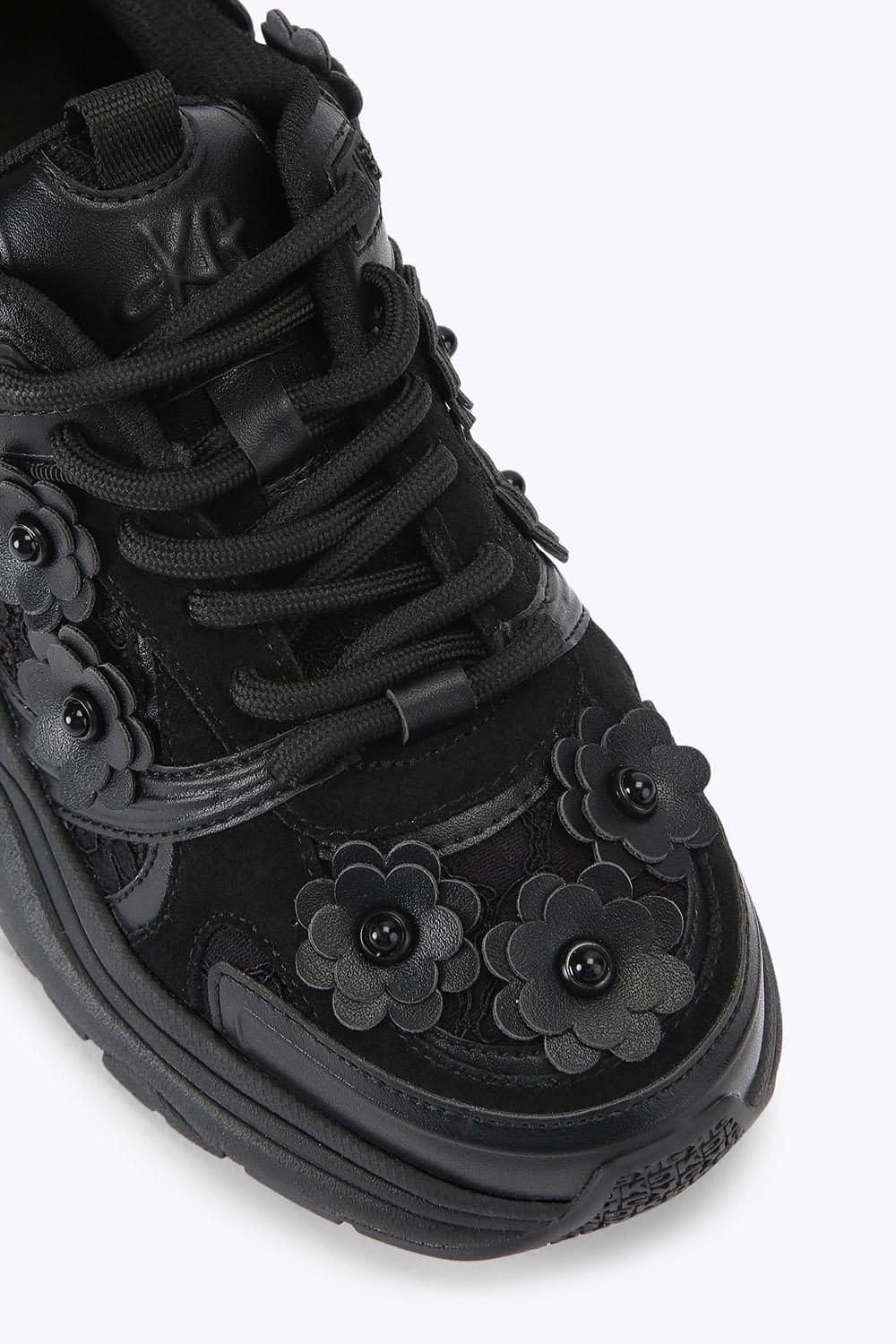 KG Kurt Geiger KG Kurt Geiger Women's 'Lexie Flower' Trainers in Black - 4