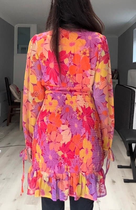 ASOS 💐Pretty Influence Chiffon Mini Flower Dress💐