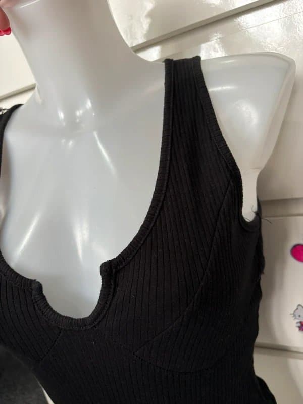 PrettyLittleThing Black thong bodysuit PLT