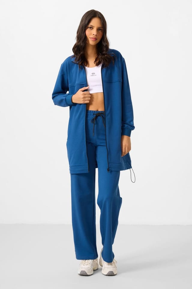 Tommy Life Tommy Life Women's Fleece Tracksuit Set in Blue - 3