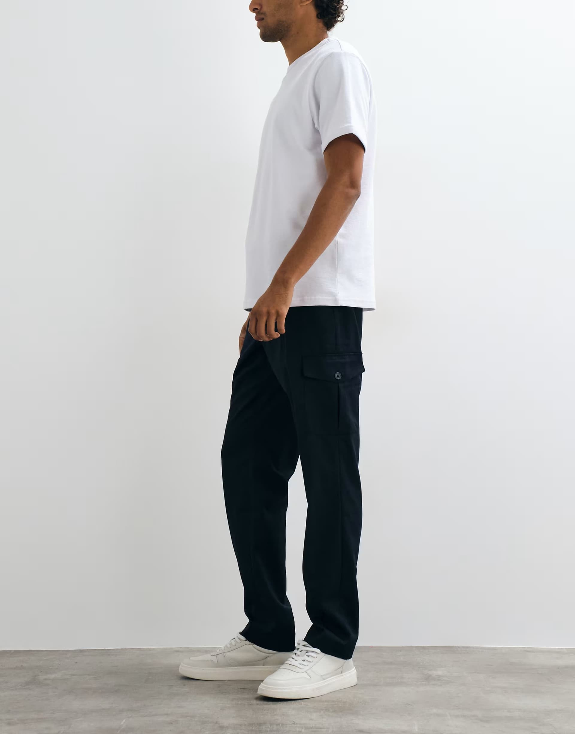 ASOS Mango utility trouser in navy