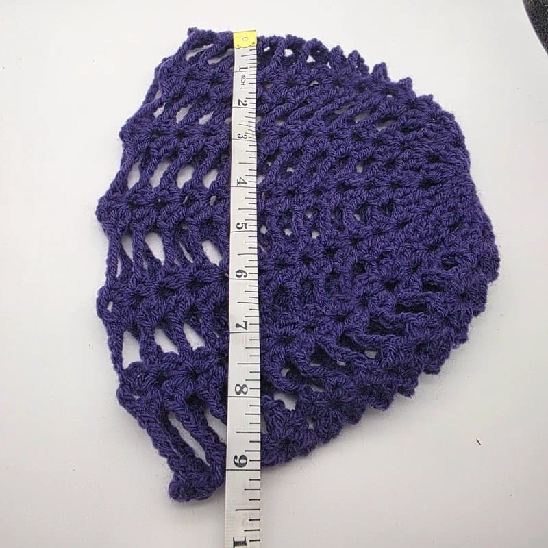 Melissa Belle Handmade Purple Crochet Skull Cap