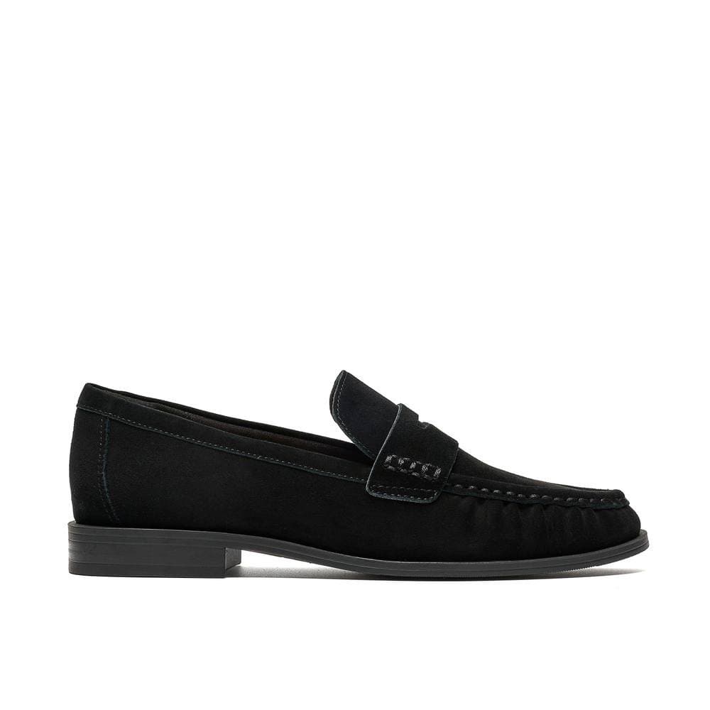 Clarks Clarks Women's Alixea Walk Black Suede Loafers, Slip Ons
