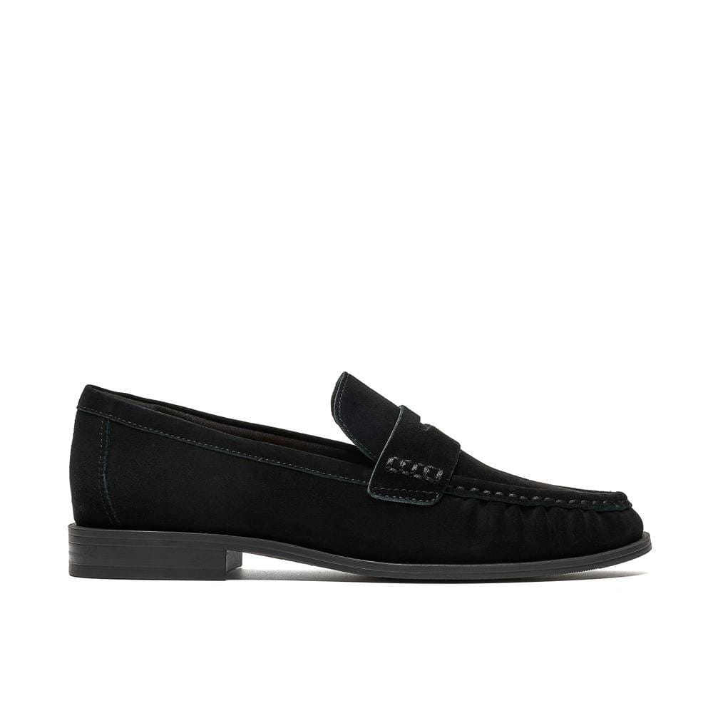 Clarks Clarks Women's Alixea Walk Black Suede Loafers, Slip Ons - 4
