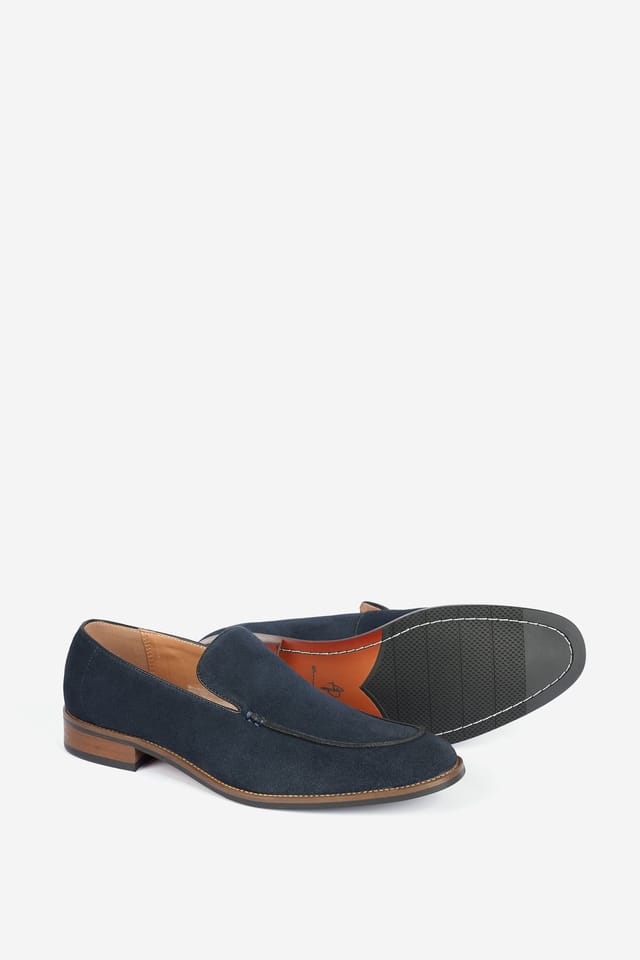 Alexander Pace Alexander Pace Men's 'Alsen' Premium Suede Loafers in Dark Navy - 2