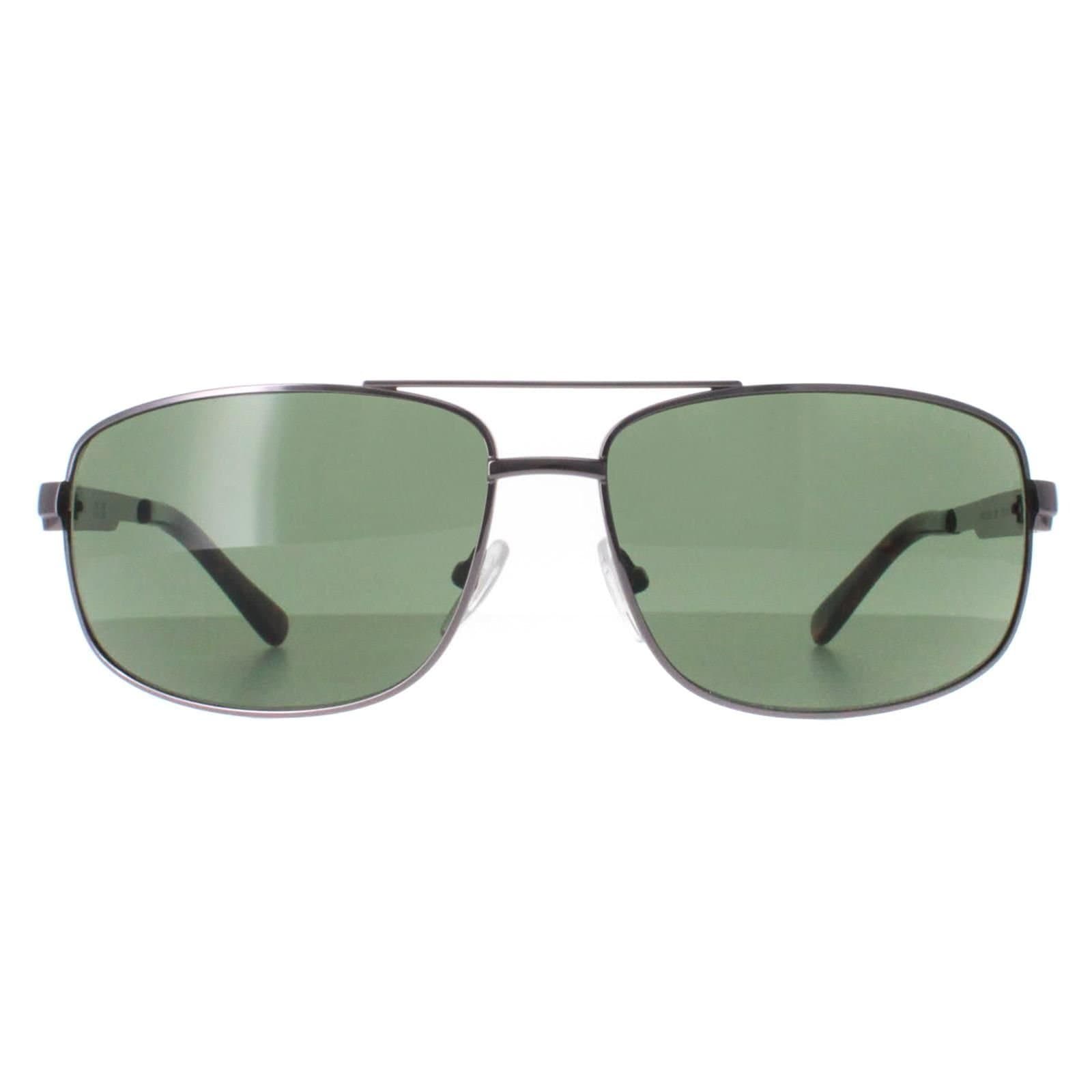 Calvin Klein CALVIN KLEIN Men's Rectangle Light Ruthenium Green CK22123S in Grey
