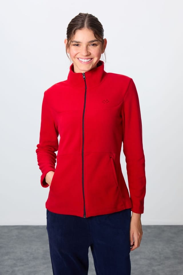 Tommy Life Tommy Life Women's Long-Sleeve Zipper Tracksuit Set in Red - 3
