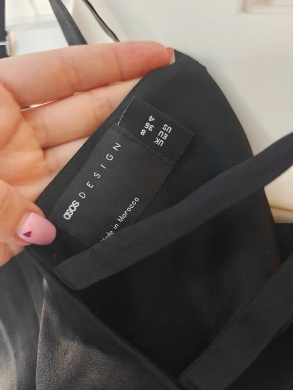 ASOS New ASOS Black Satin cami top