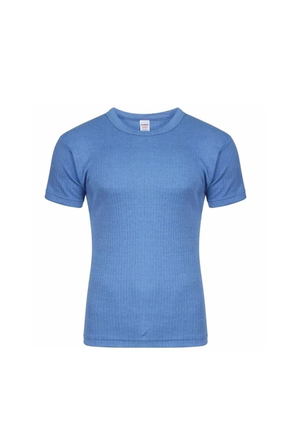 Just Essentials Just Essentials Men's Thermal Base Layer T-Shirt in Mid Blue