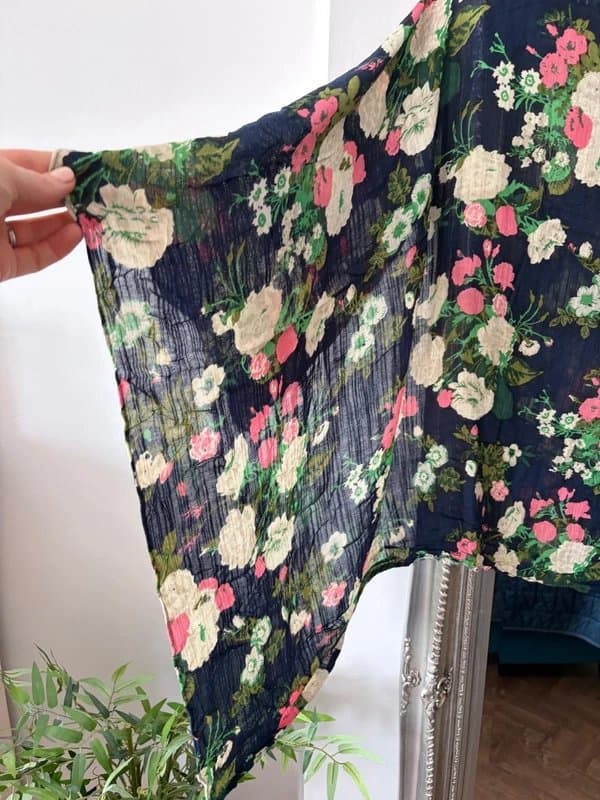 ASOS Pieces @ ASOS Large Navy Floral Scarf