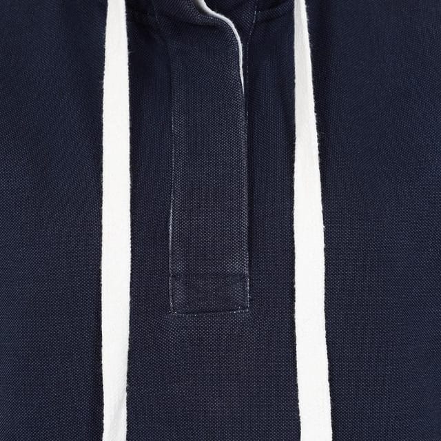 Lazy Jacks Lazy Jacks Women's Pique Button Neck Sweatshirt in Dark Blue - 3
