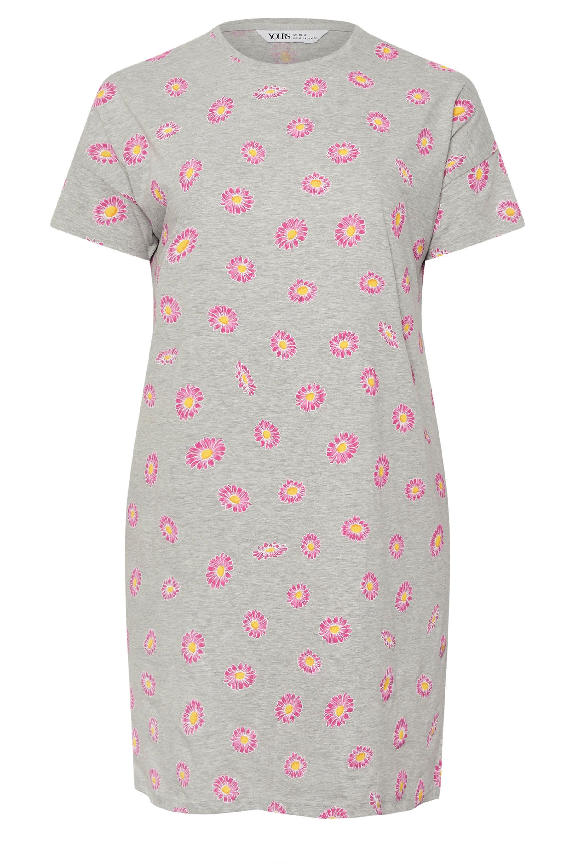 Yours Plus Size Green Daisy Printed Nightdress