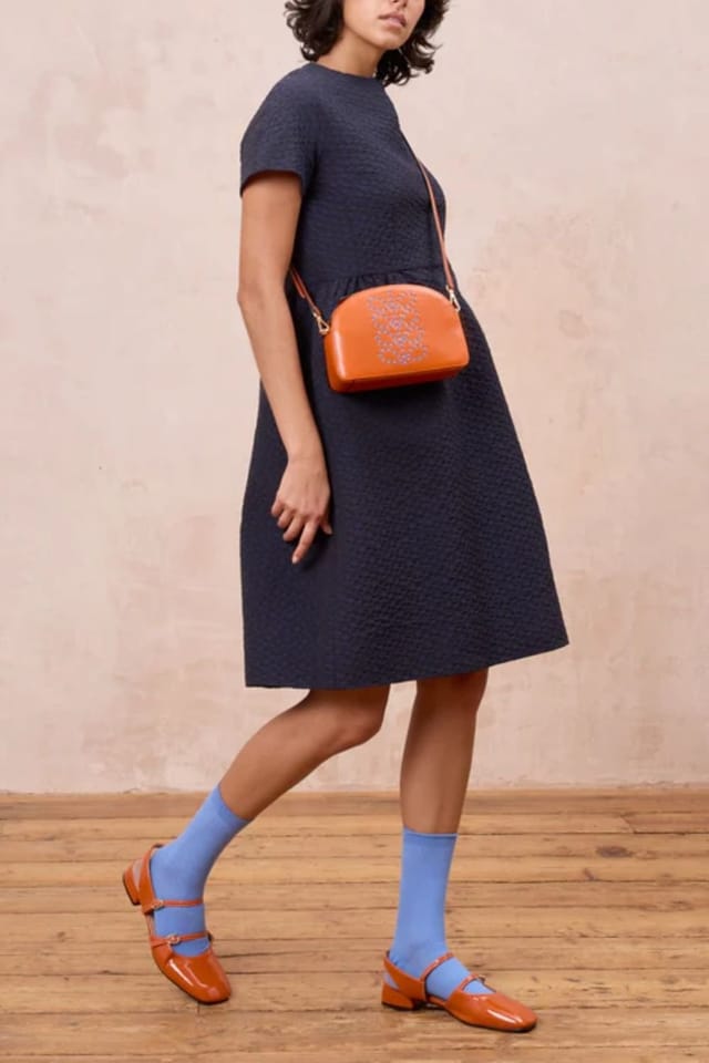 Orla Kiely Orla Kiely Women's Babaluna Crossbody - Whipstitch Stem Orange - 2