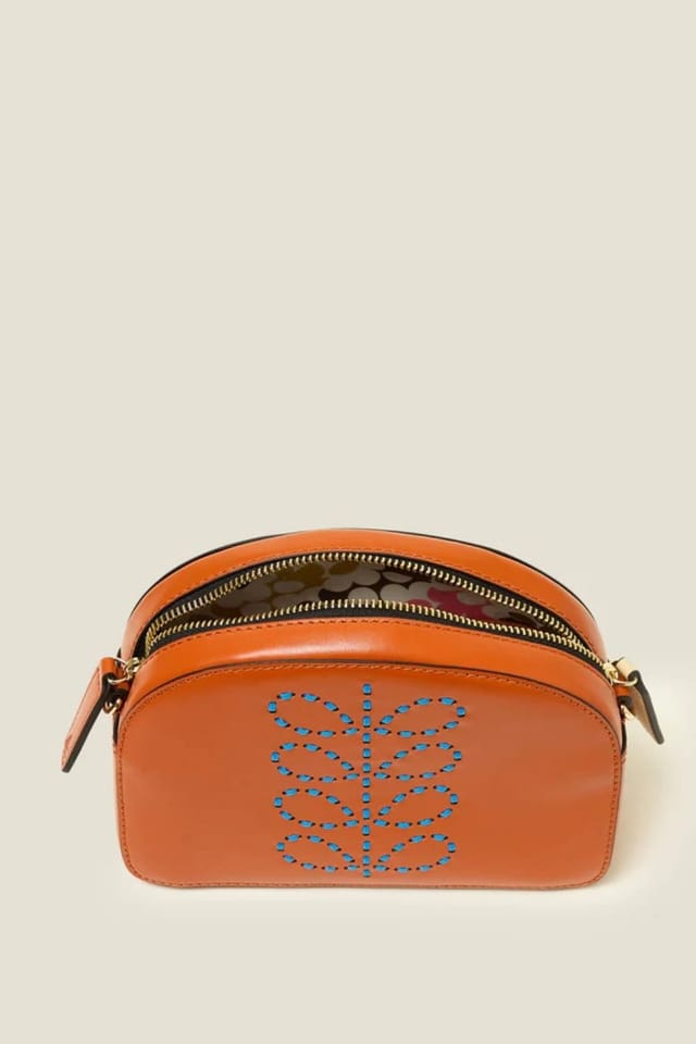 Orla Kiely Orla Kiely Women's Babaluna Crossbody - Whipstitch Stem Orange - 3