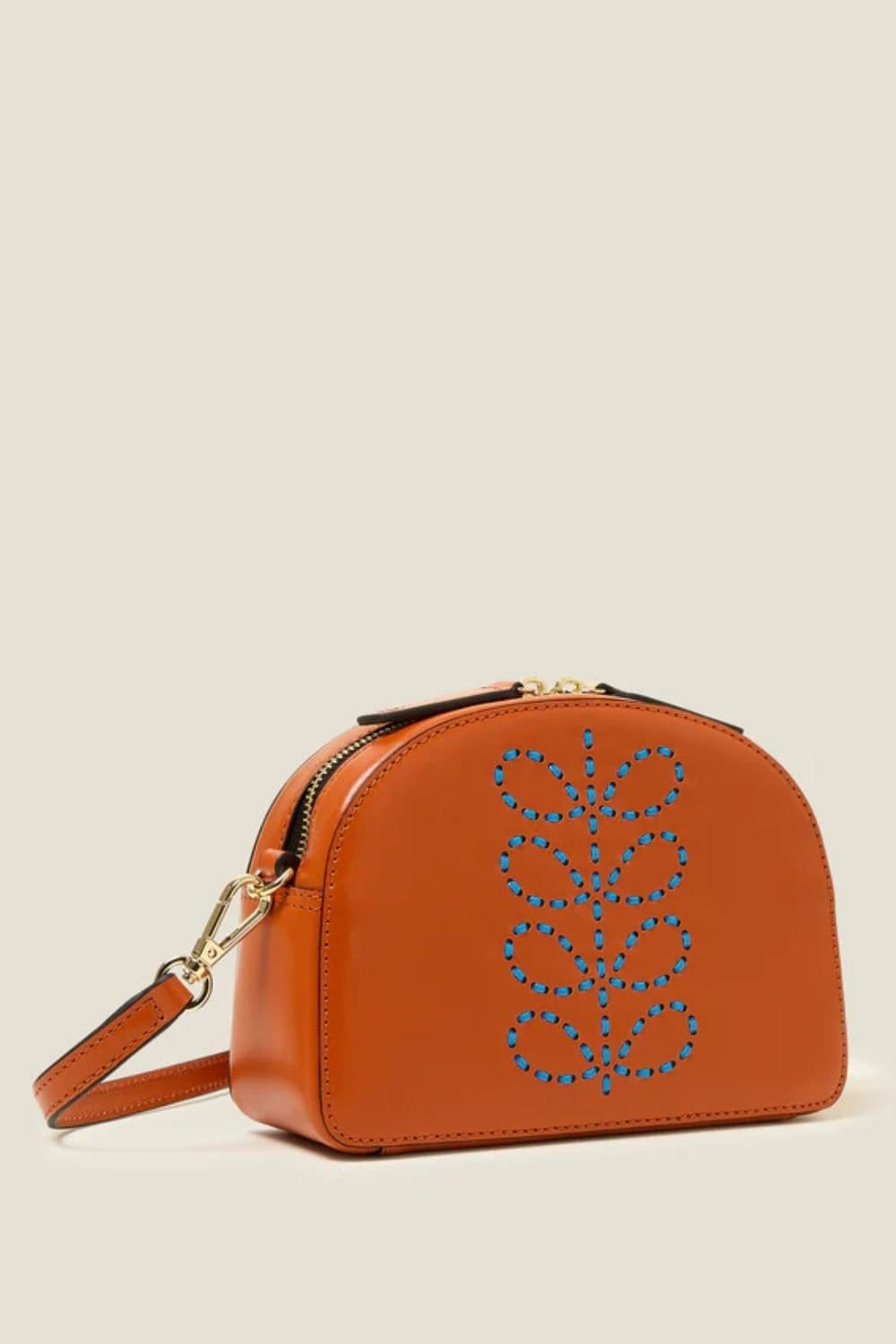Orla Kiely Orla Kiely Women's Babaluna Crossbody - Whipstitch Stem Orange - 4