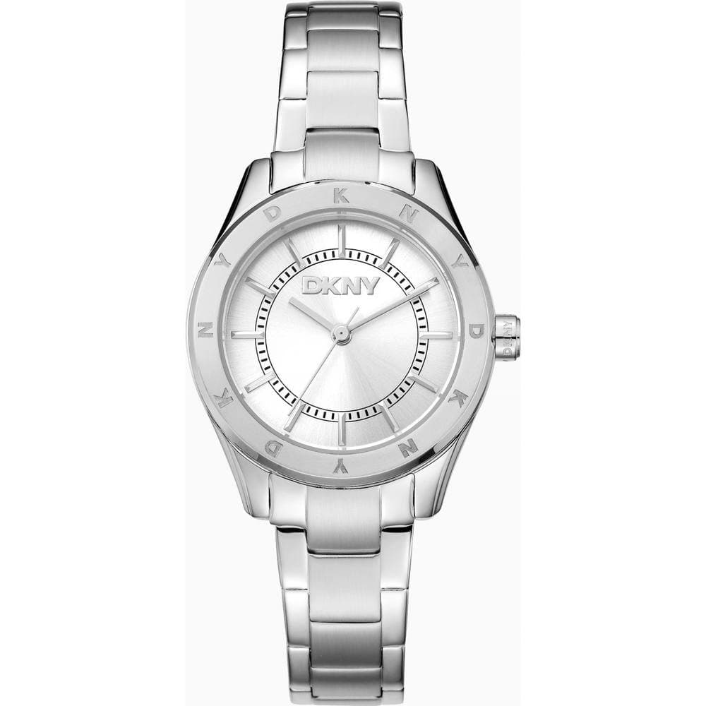 DKNY DKNY Women's DK1L018M0015 Chambers 30mm Quartz Watch in Silver