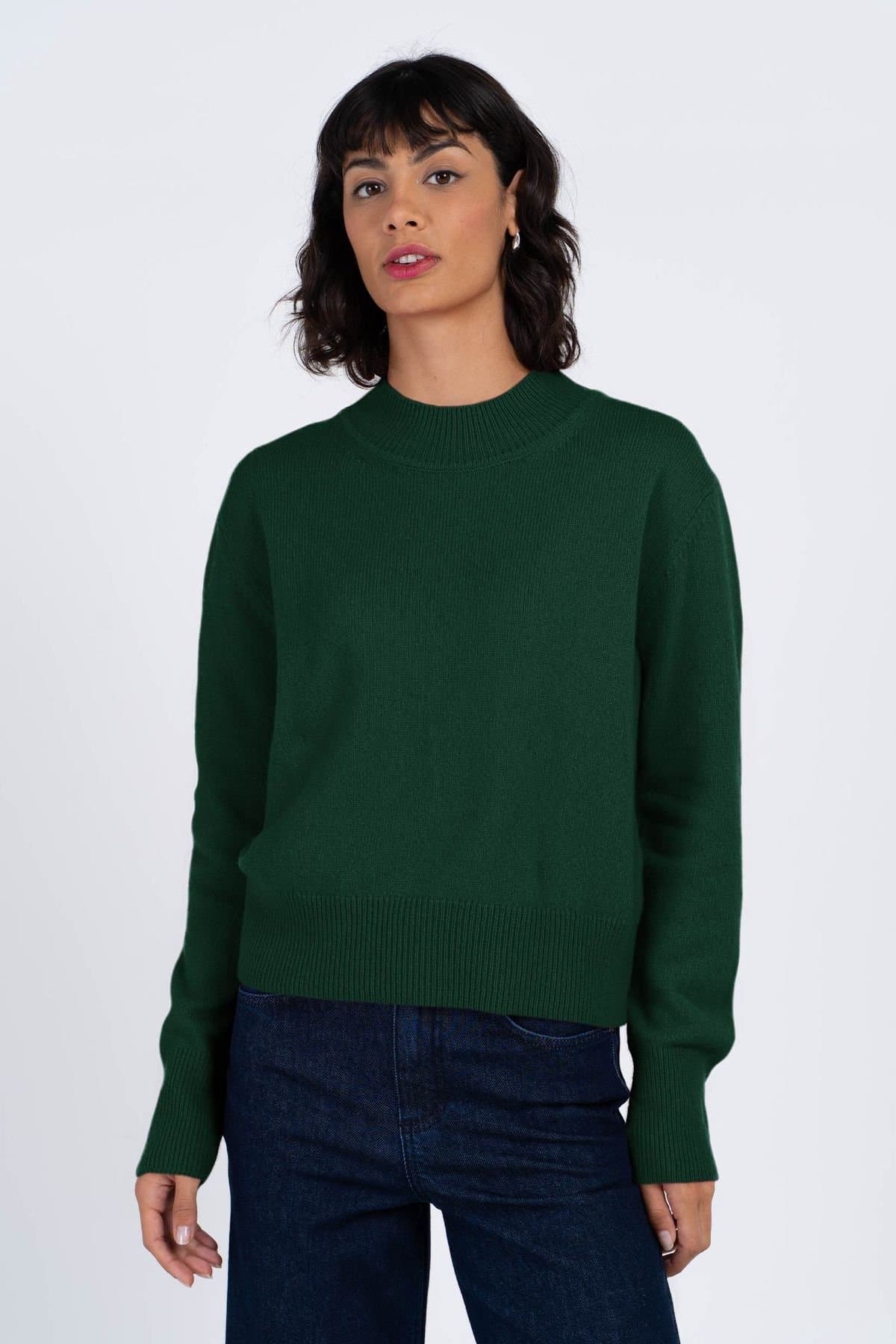 Kettlewell Kettlewell Women's Tina Merino Sweater in Bottle Green