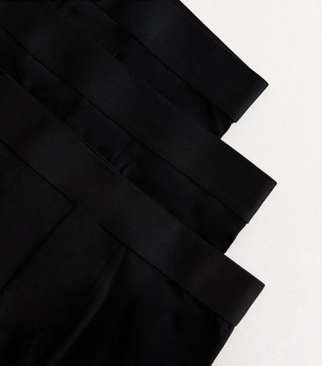 New Look Men's Pack Of 3 Black Boxers New Look - 2