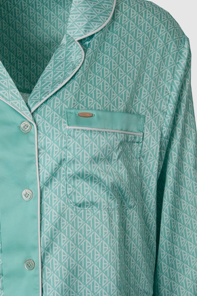 Ted Baker Ted Baker Women's Traditional Pyjama Aquifer Print in Turquoise - 3