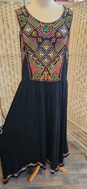 Monsoon Monsoon embroidered boho maxi dress size 18