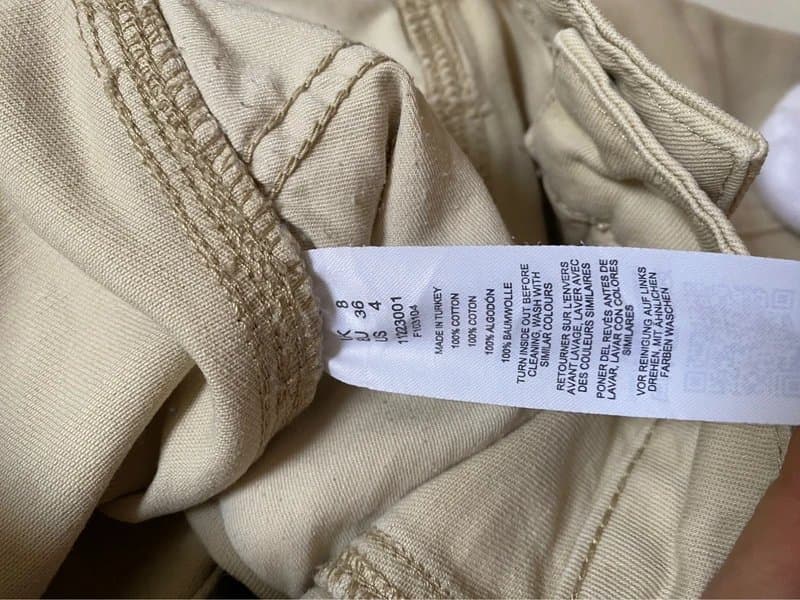 ASOS Design Cargo flared 100% cotton comfy beige brown pants