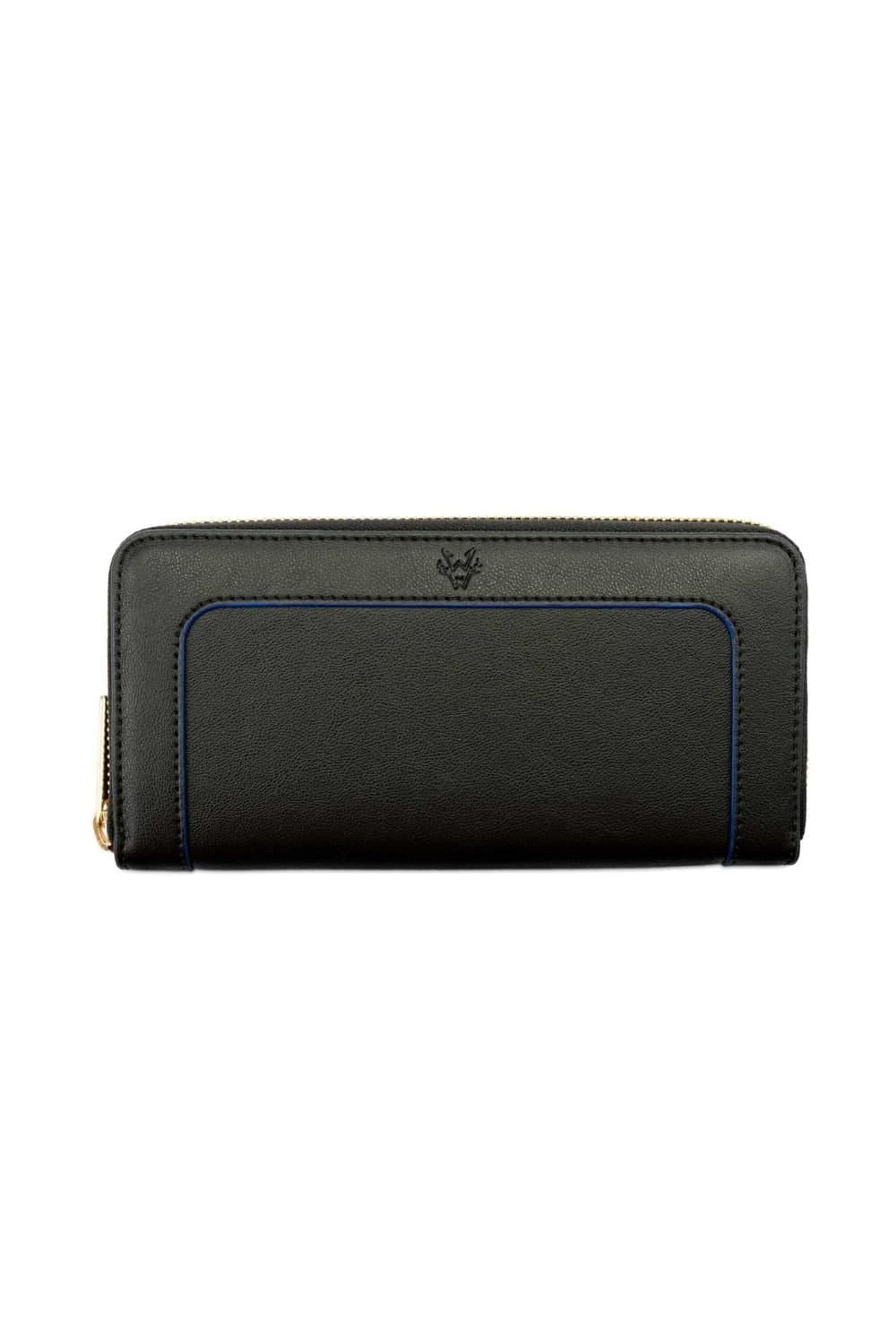 Watson & Wolfe Watson & Wolfe Women's 'Wilton' Large Zipped Purse in Black