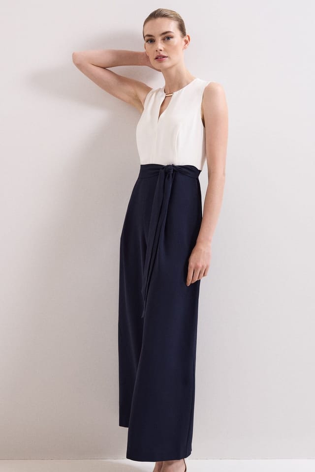 Phase Eight Phase Eight Women's Petite Brylee Jumpsuit in Dark Navy - 3