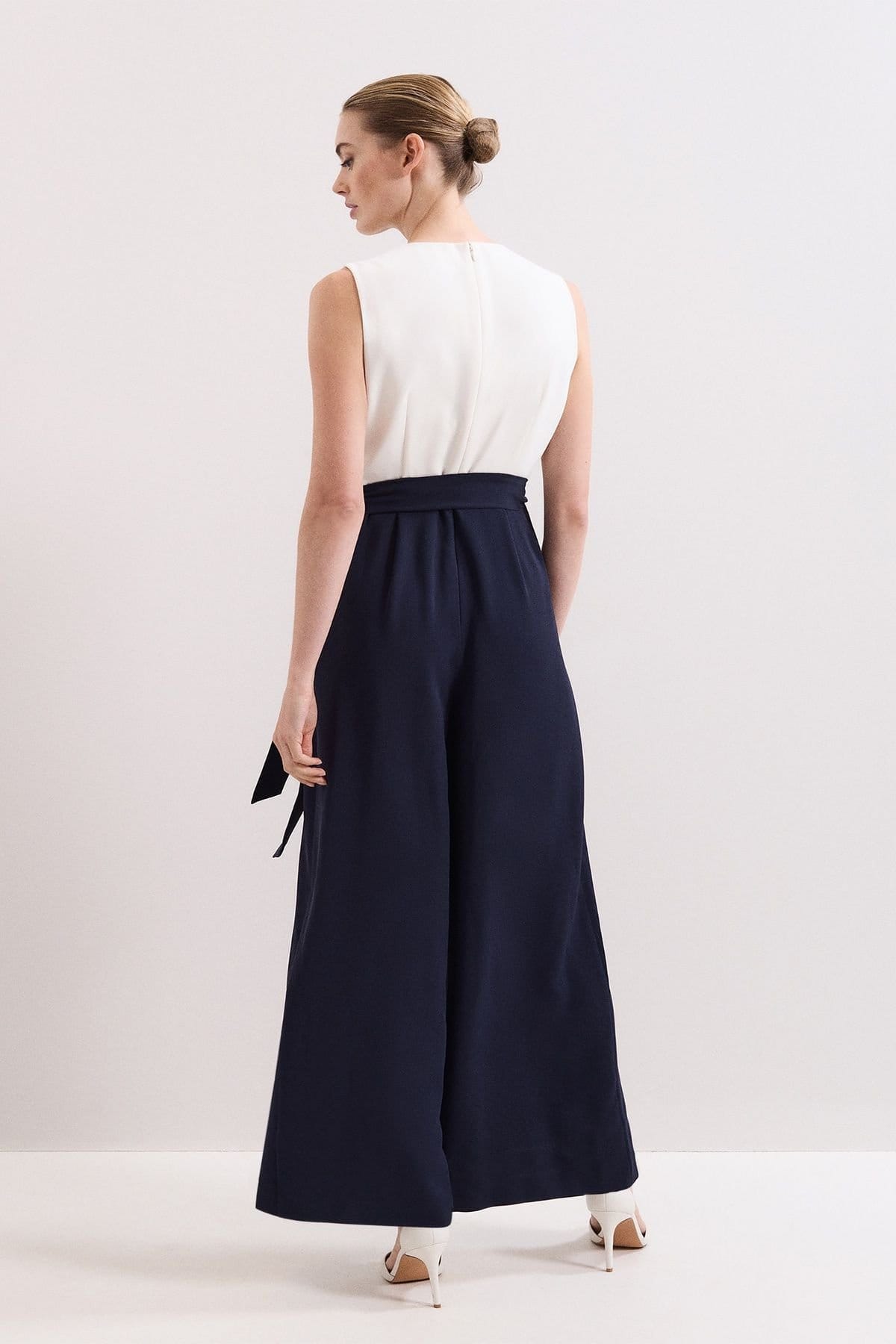 Phase Eight Phase Eight Women's Petite Brylee Jumpsuit in Dark Navy - 4