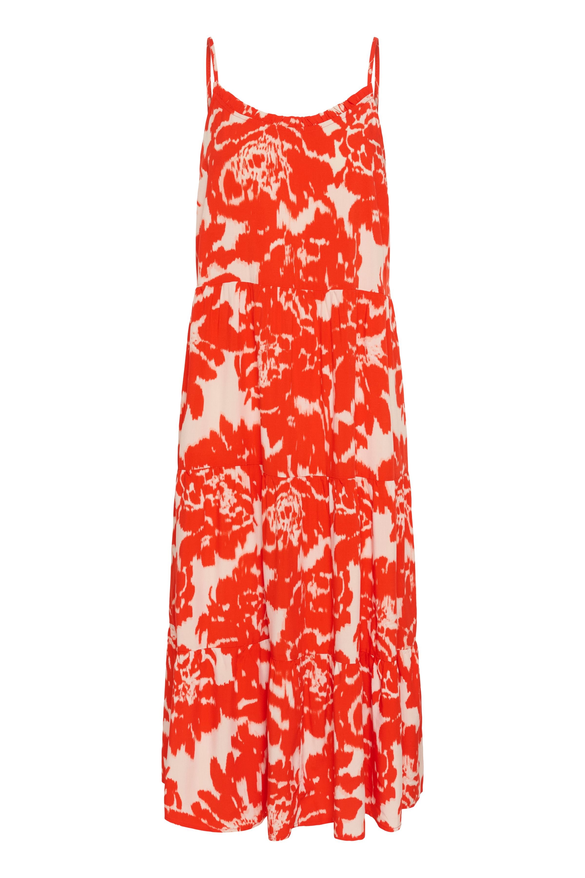 Saint Tropez Saint Tropez Women's Eda Spaghetti Straps A-line Midi Dress in Scarlet - 2