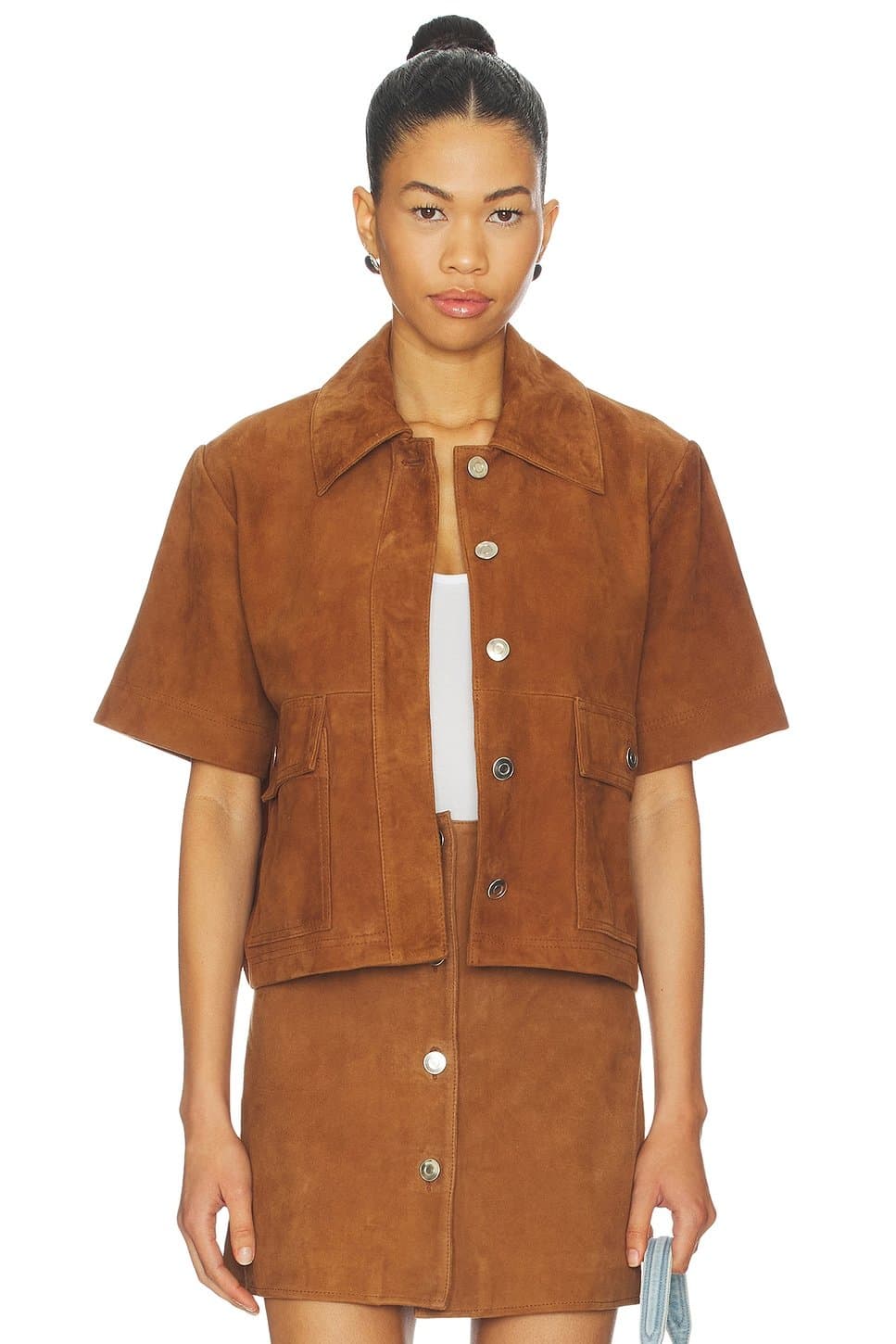 revolve Jane Suede Shirt