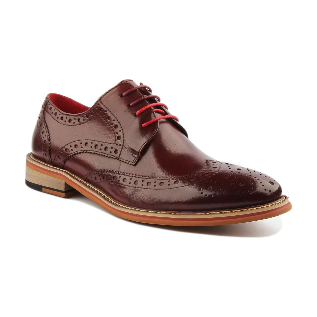 JUSTINREESS ENGLAND JUSTINREESS ENGLAND Men's 'Dover' Leather Shoes in Wine - 2