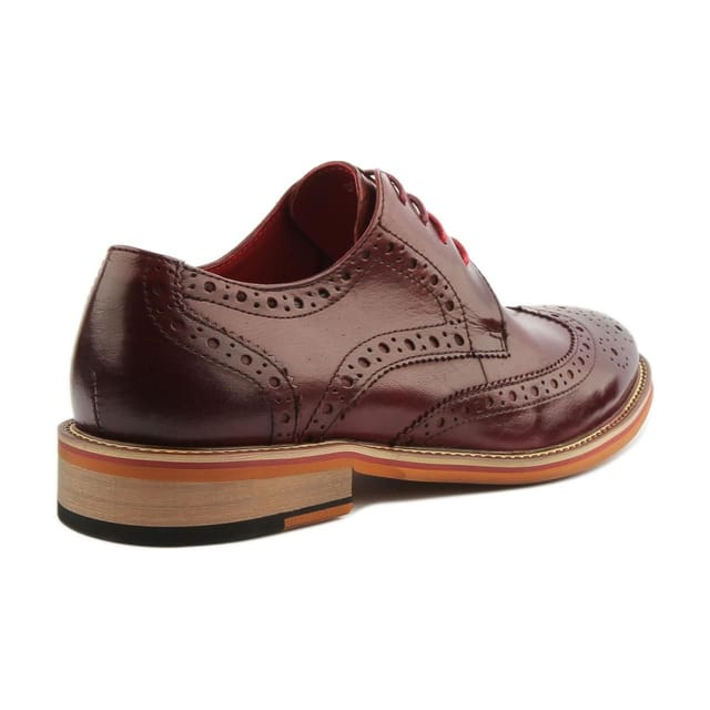 JUSTINREESS ENGLAND JUSTINREESS ENGLAND Men's 'Dover' Leather Shoes in Wine - 3