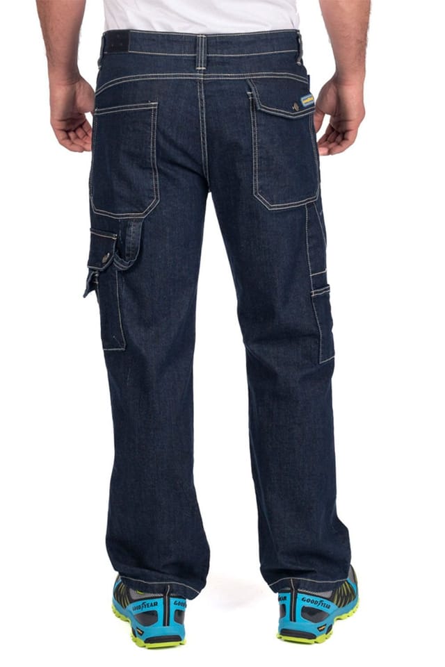 Goodyear Goodyear Men's Stretch Carpenter Denim Jeans in Navy - 3