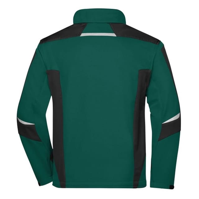 James and Nicholson James and Nicholson Men's Strong Soft Shell Jacket in Dark Green - 2