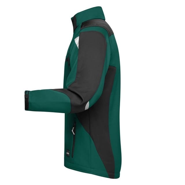 James and Nicholson James and Nicholson Men's Strong Soft Shell Jacket in Dark Green - 3