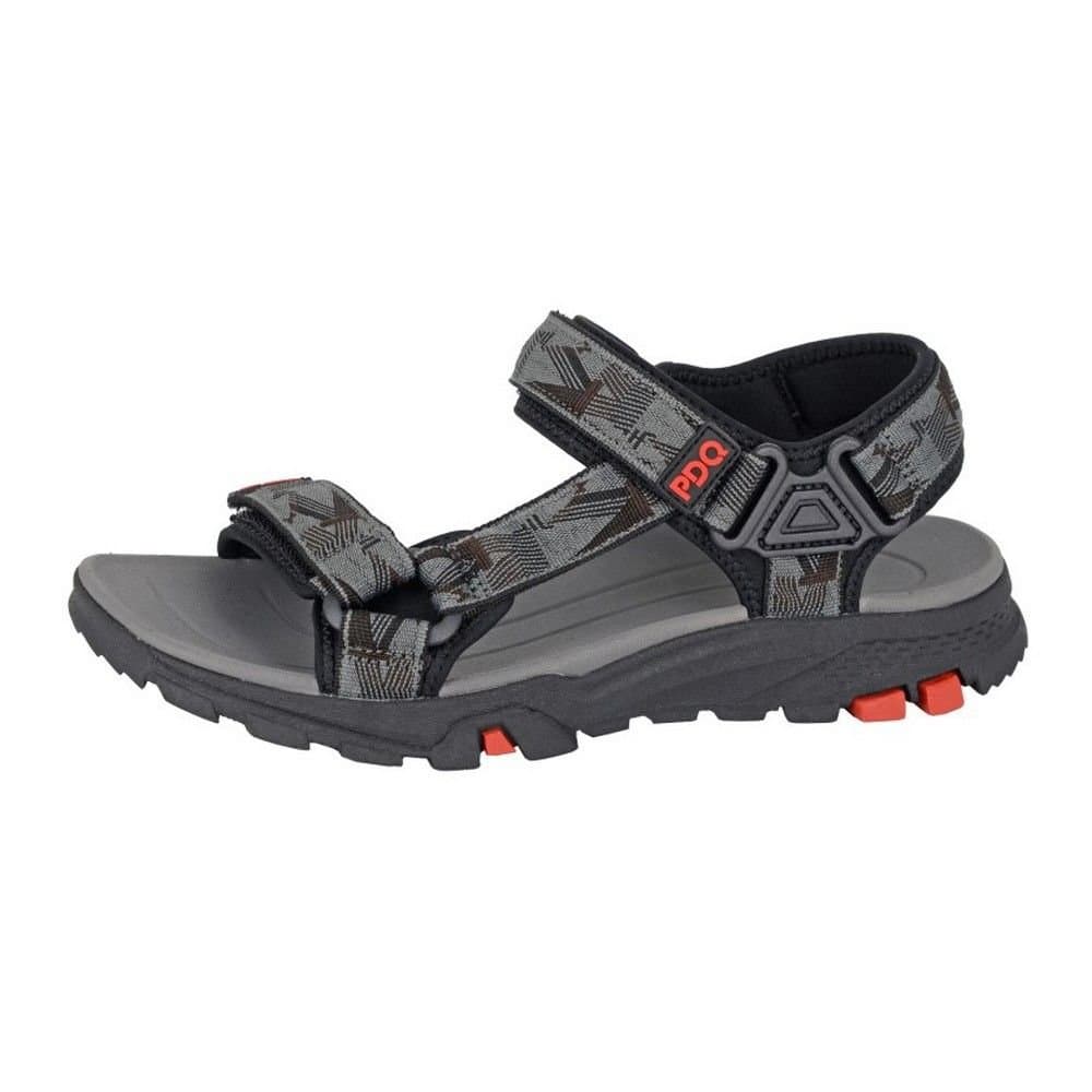 PDQ PDQ Men's Logo Sandals in Grey