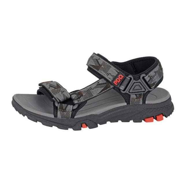 PDQ PDQ Men's Logo Sandals in Grey - 2