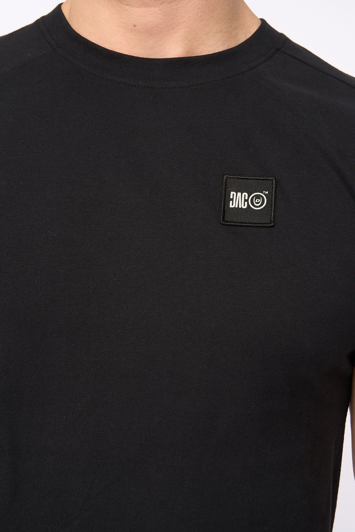 Duck&Cover Duck&Cover Men's Topfield Modern Crew Neck T-Shirt with Raglan Sleeves in Black - 4