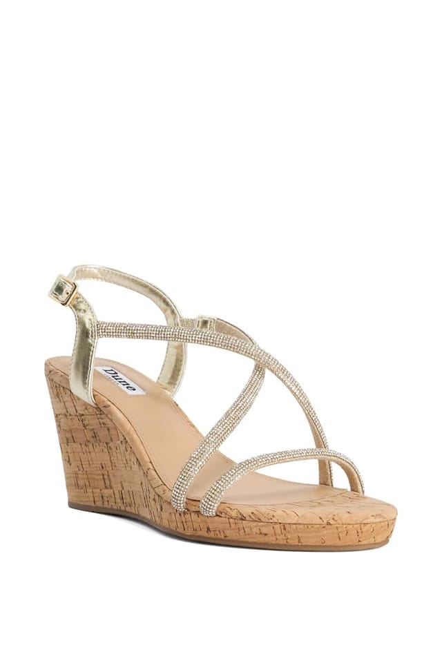 Dune London Dune London Women's 'Kiikii' Wedges in Metallics - 2