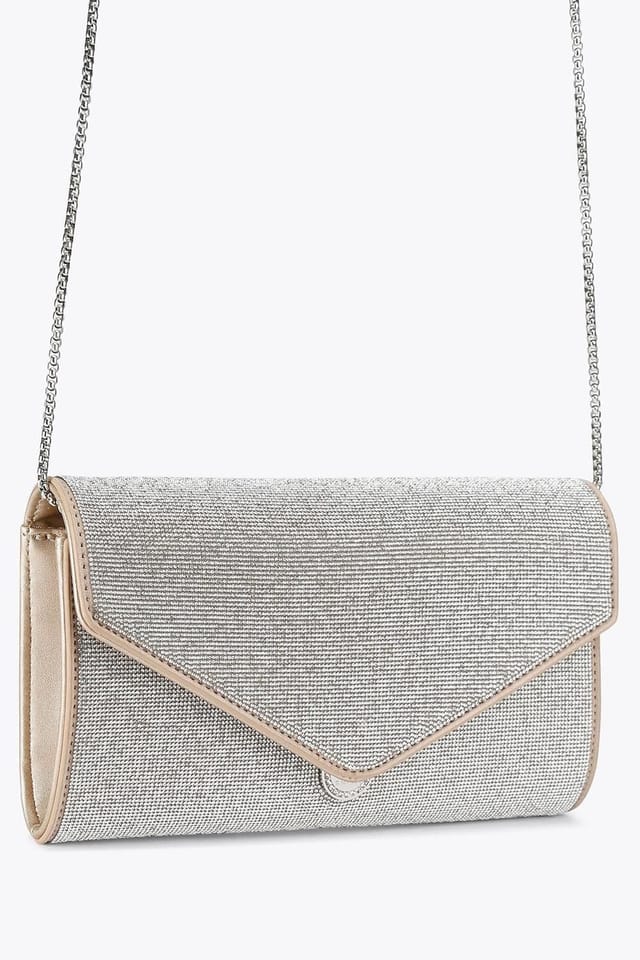 Carvela Carvela Women's 'Spiral Envelope Clutch' Bag in Silver - 2