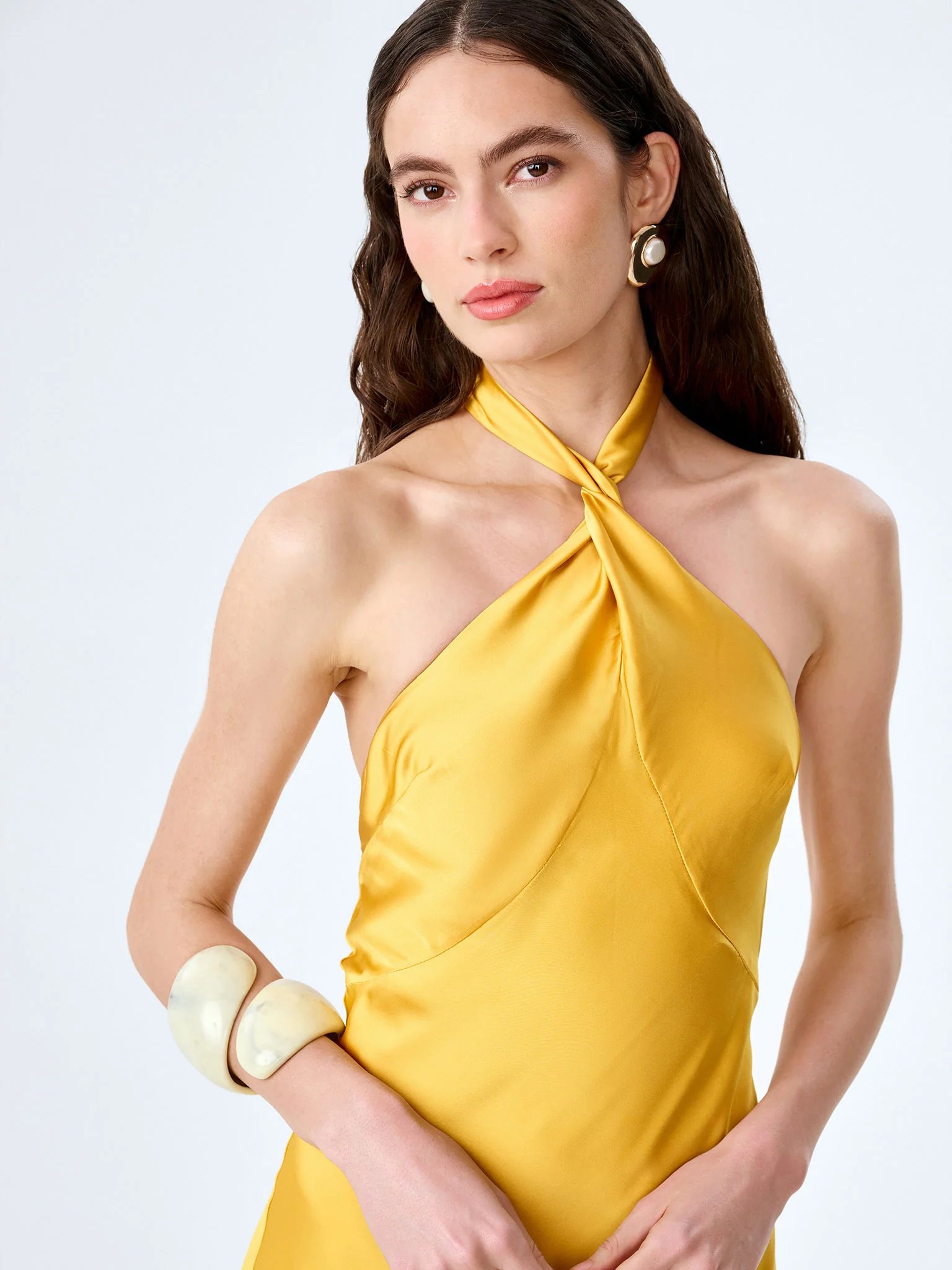 OMNES Arles Dress in Eggyolk - 3