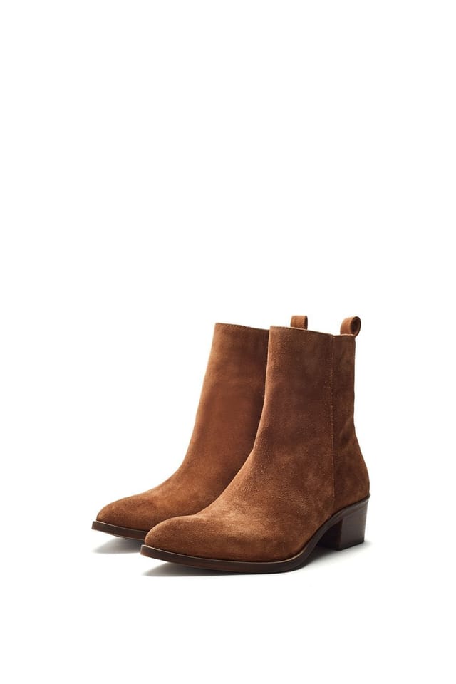 Moda In Pelle Moda In Pelle Women's 'Pacchio' Leather Ankle Boots in Tan - 2
