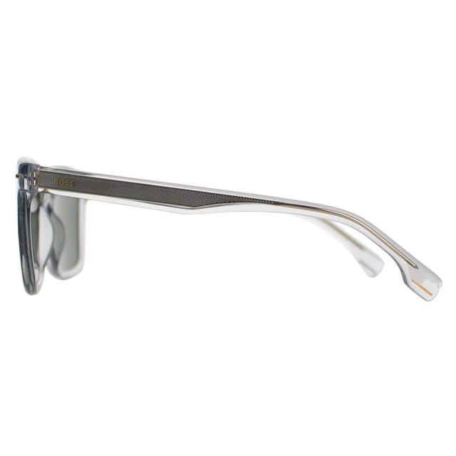 Hugo Boss Hugo Boss Men's Square Transparent Grey Green Gold Mirror BOSS 1317/S - 3