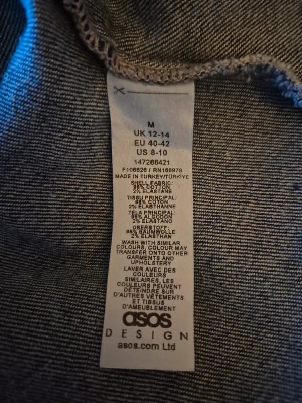 ASOS Asos Denim Top Size Medium