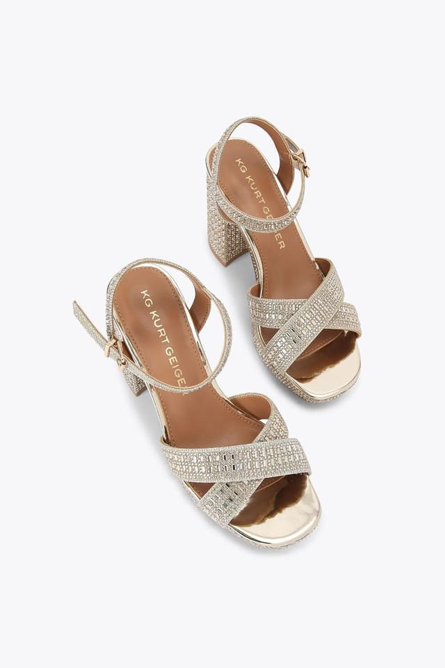 KG Kurt Geiger KG Kurt Geiger Women's 'Fleur Platform' Sandals in Gold - 2