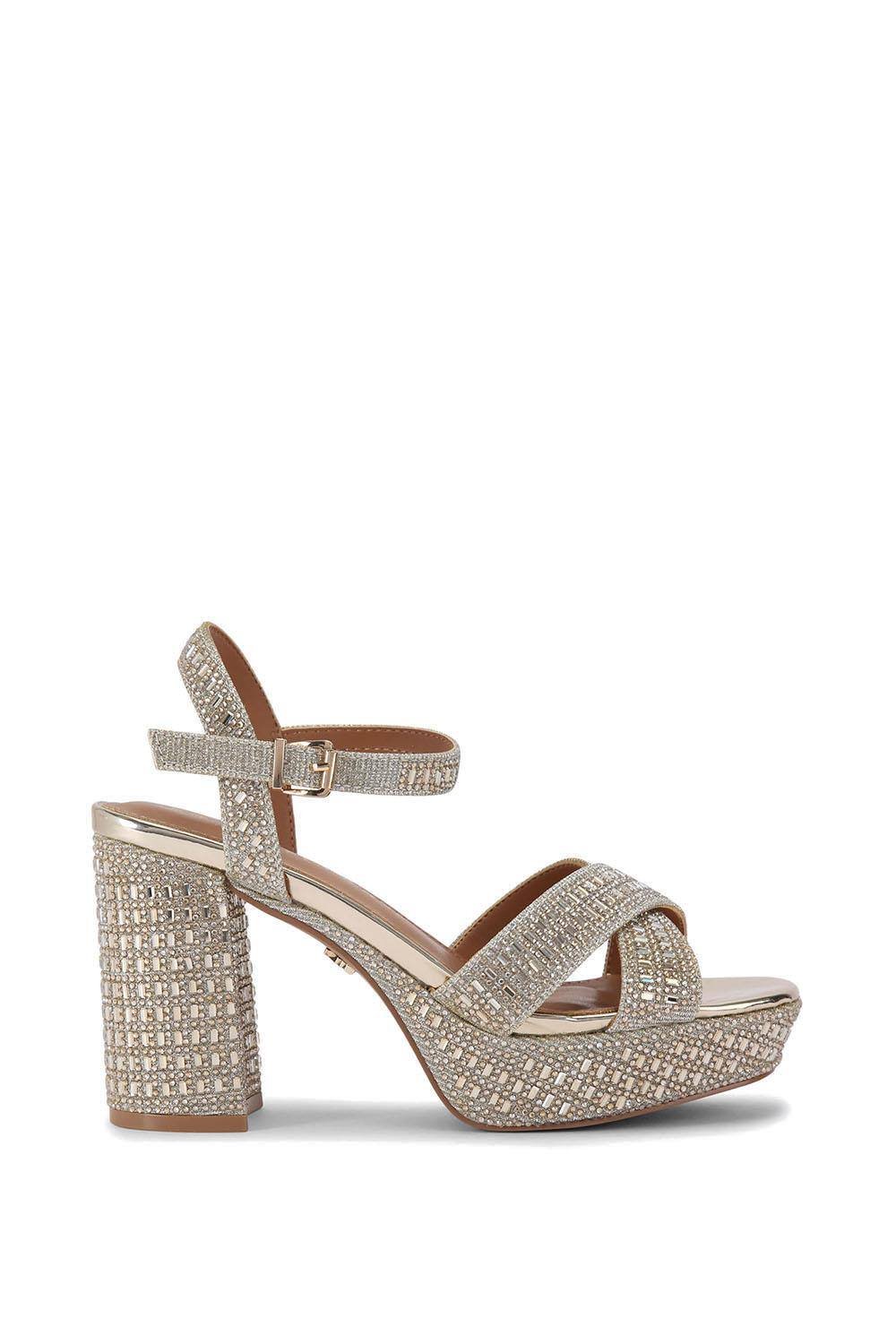 KG Kurt Geiger KG Kurt Geiger Women's 'Fleur Platform' Sandals in Gold - 3