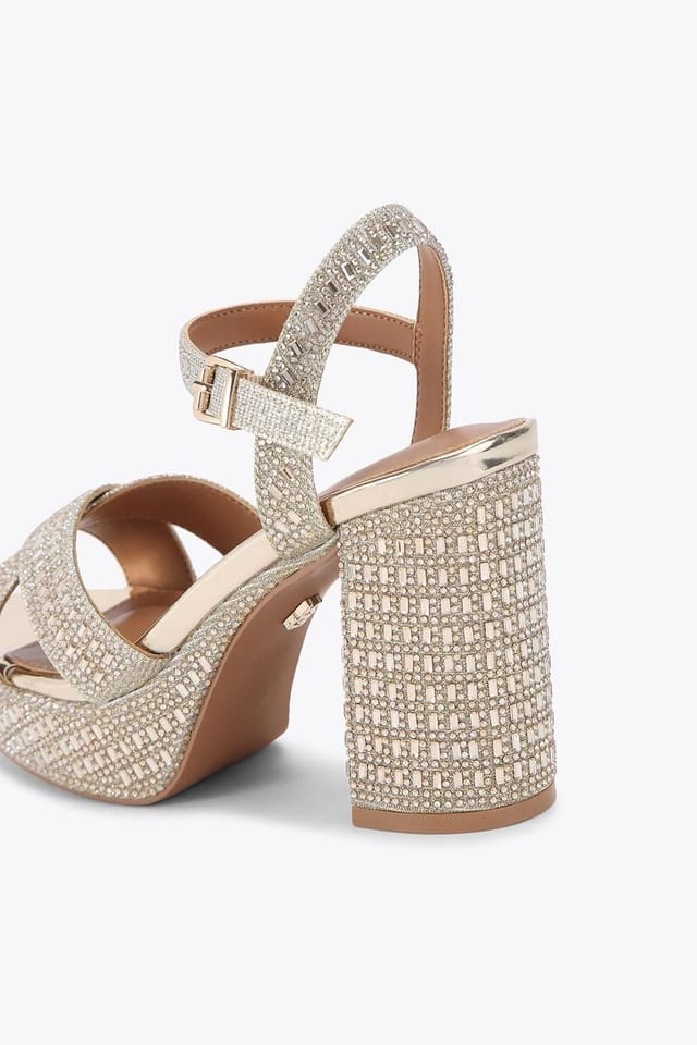 KG Kurt Geiger KG Kurt Geiger Women's 'Fleur Platform' Sandals in Gold - 3