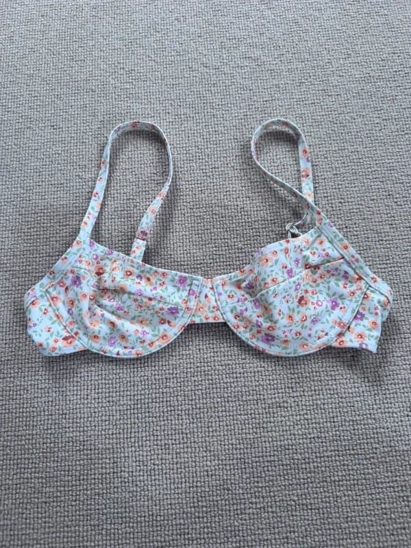 ASOS floral bikini top
