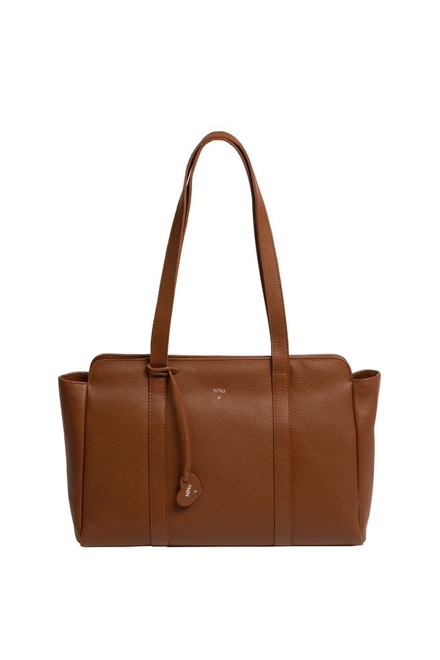 NiNa Amora NiNa Amora Women's 'Ines' Leather Handbag in Tan - 2