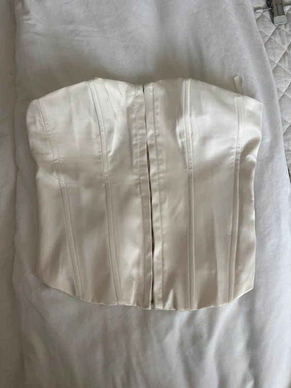 Bershka Silk corset top